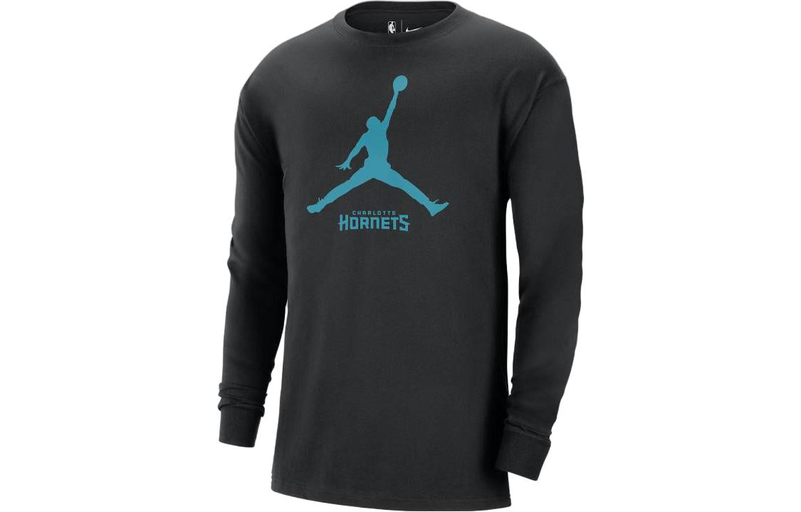 Air Jordan Charlotte Hornets Essential NBA Long-Sleeve T-Shirt 'Black' FN1254-010