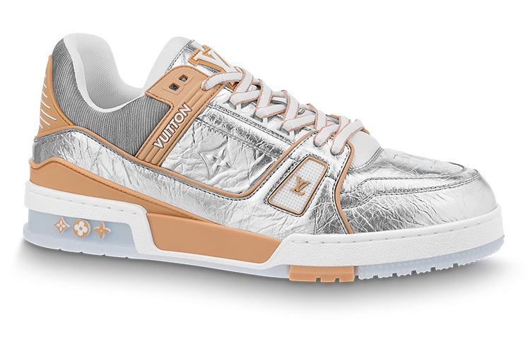 LOUIS VUITTON LV Trainers 'Silver with Orange' 1A996D