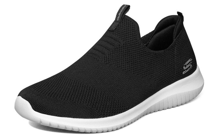 (WMNS) Skechers Ultra Flex Slip-Ons Black 12837-BKW