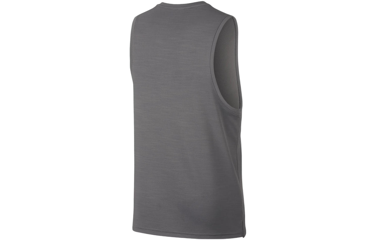 Nike Superset Solid Color Training Quick Dry Gym Vest Gray AQ0464-056