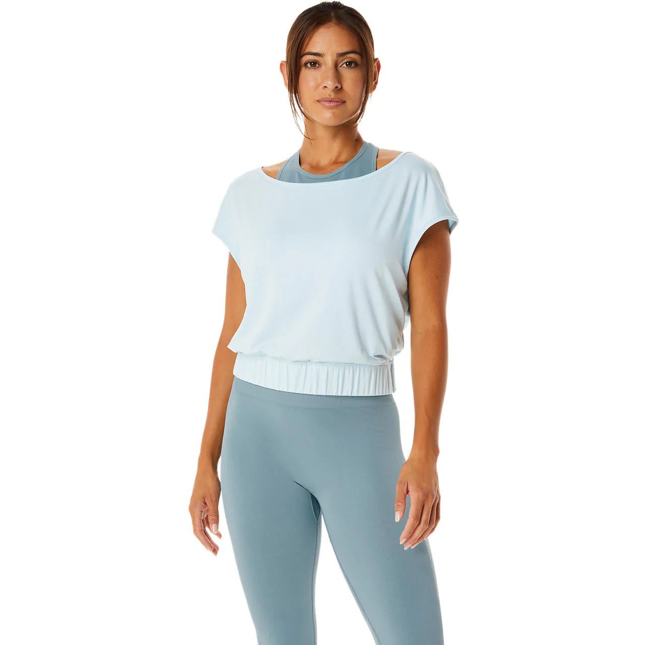 (WMNS) ASICS Nagino Flex Short Sleeves Top 'Blue' 2032C729-403