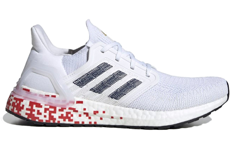 (WMNS) adidas UltraBoost 20 'Digital Pixel - White Scarlet' EG0722