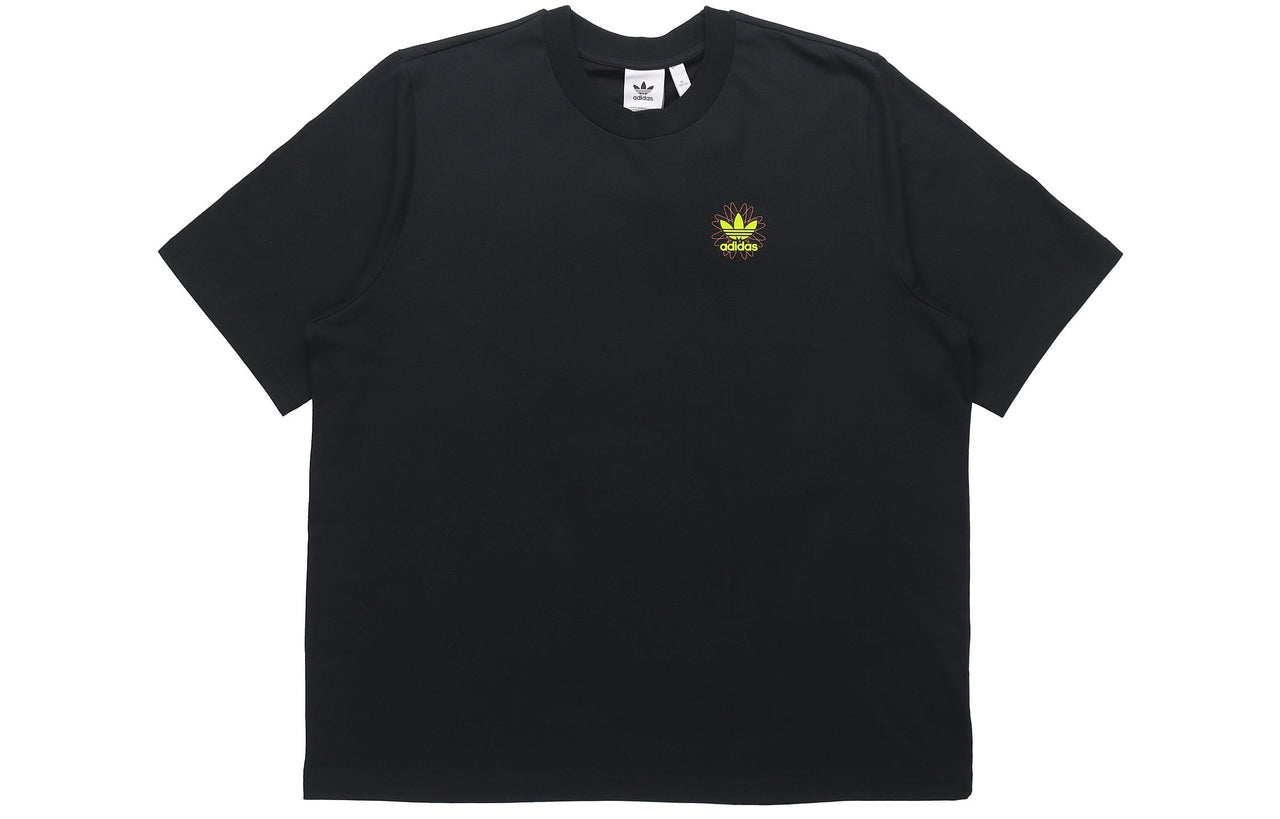 adidas originals Graphic Tee 2 Earth Printing Sports Short Sleeve Black GK5919
