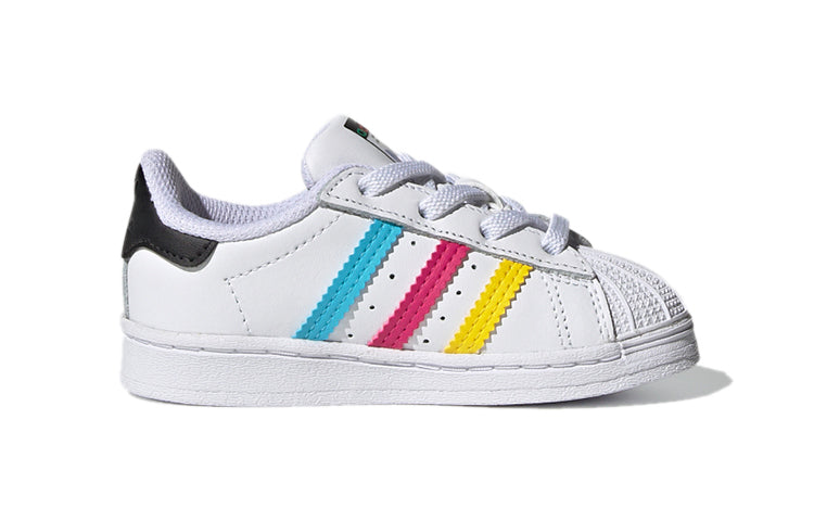 (TD) adidas Superstar 'Colorful Stripes - Cloud White' FW5240