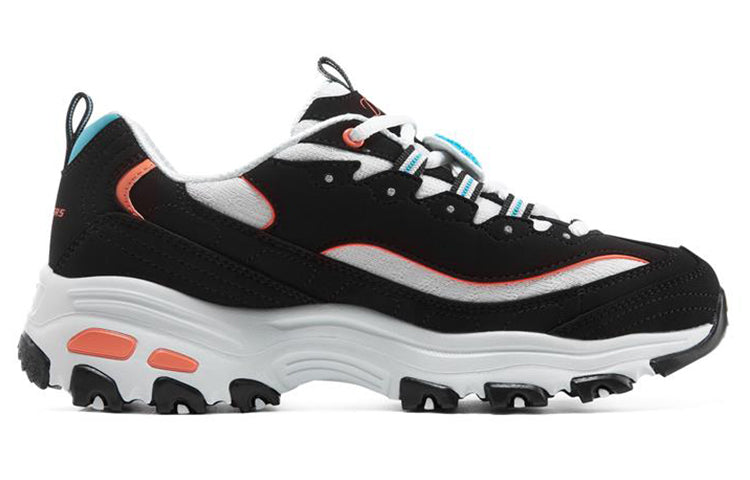 (WMNS) Skechers D'Lites 1.0 'Black white' 896140-BKMT
