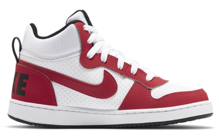 (GS) Nike Court Borough Mid 'White Red' 839977-103