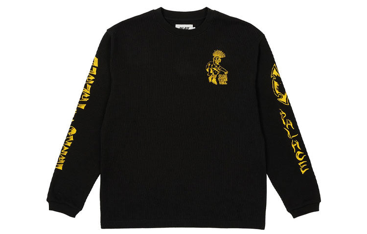 PALACE x Lotties Crossover Skeleton Alphabet Pattern Round Neck Black P20ES031