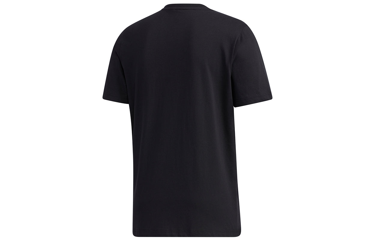 adidas Tyo Ss Tee M Alphabet Printing Casual Sports Short Sleeve Black GD5006