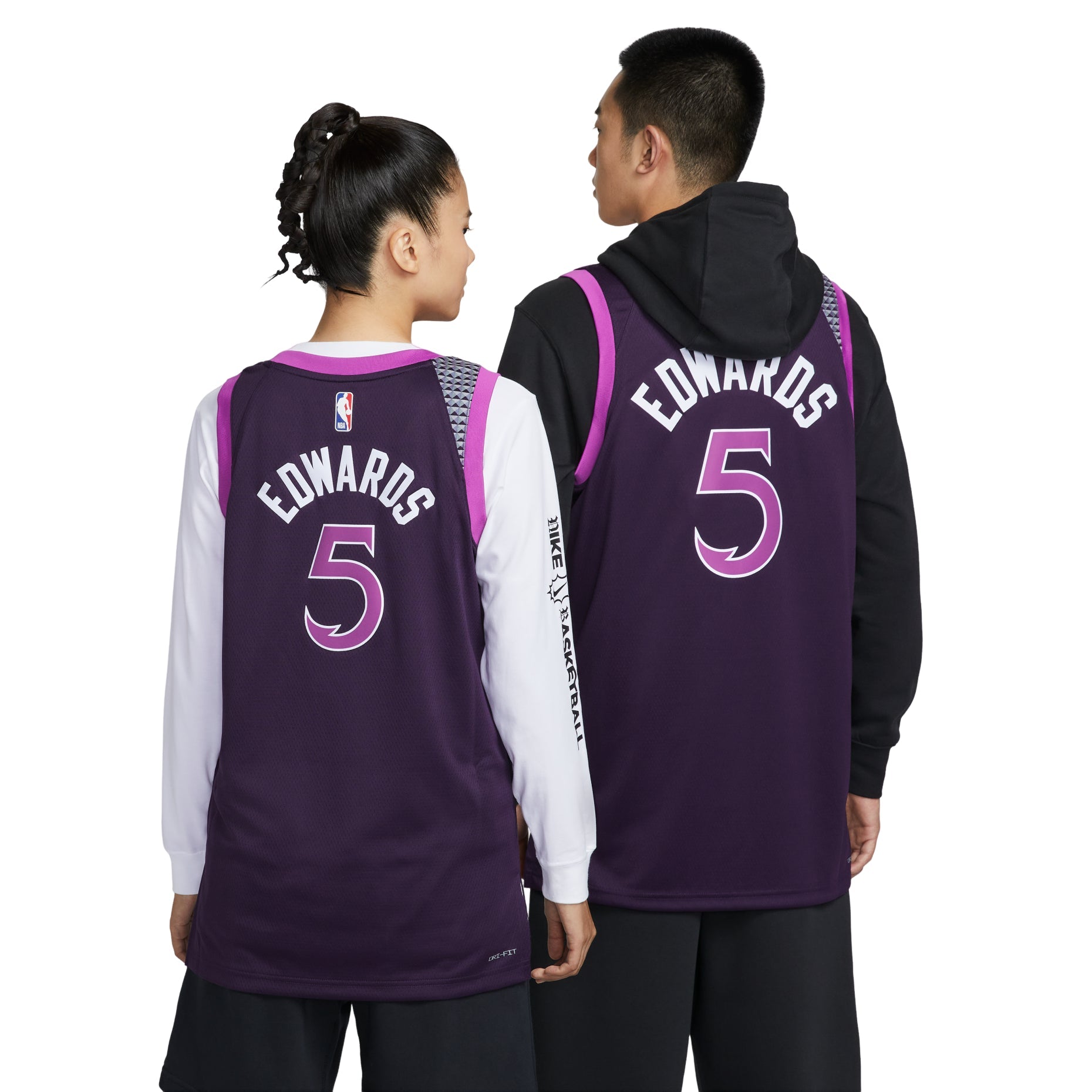 Nike NBA Anthony Edwards Minnesota Timberwolves City Edition Swingman Jersey 'Purple Dynasty' HM6334-525