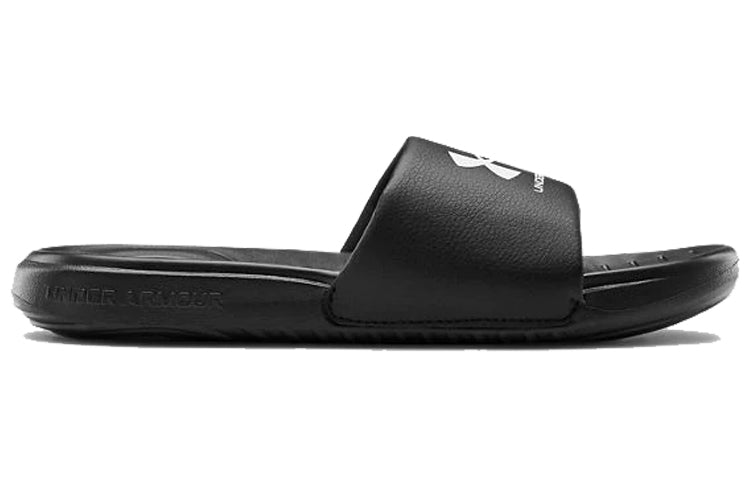 (WMNS) Under Armour Ansa Fixed Slides 'Black White' 3023772-004