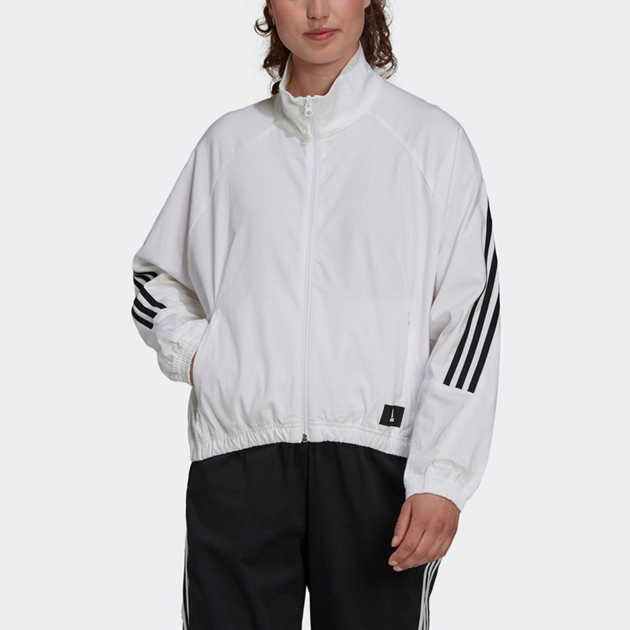 (WMNS) adidas W Fi Wv Tt Stripe Sports Stylish Jacket White H21577