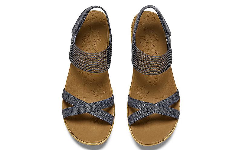 (WMNS) Skechers Beverlee-Casual Outing 'Grey Khaki' 119323-NVY