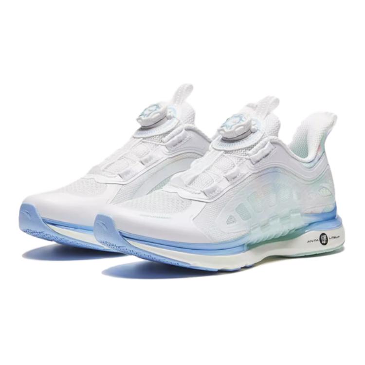 (GS) ANTA Running Series Sneakers 'White blue Green' A322425577-1