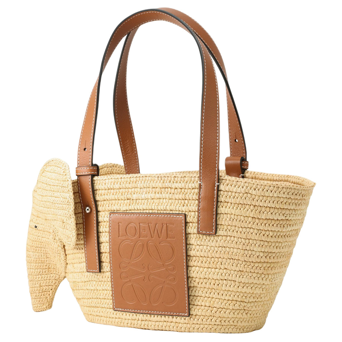(WMNS) Loewe Small Elephant Basket 'Natural Tan' A546T37X01-2435