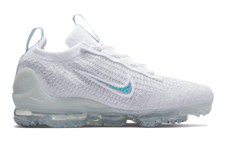 (GS) Nike Air VaporMax 2021 Flyknit 'Mismatched Swoosh - White Aura' DB1550-102