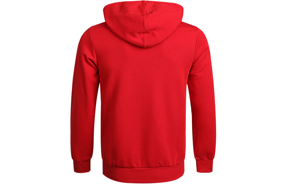 adidas M Bl Ft Hd logo Printing Drawstring Sports Pullover Red GV0249