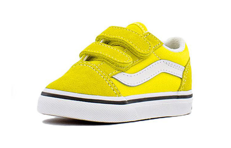 Vans Old Skool V Low Top Casual Skateboarding Shoes Kids Yellow VN000D3Y7Z4