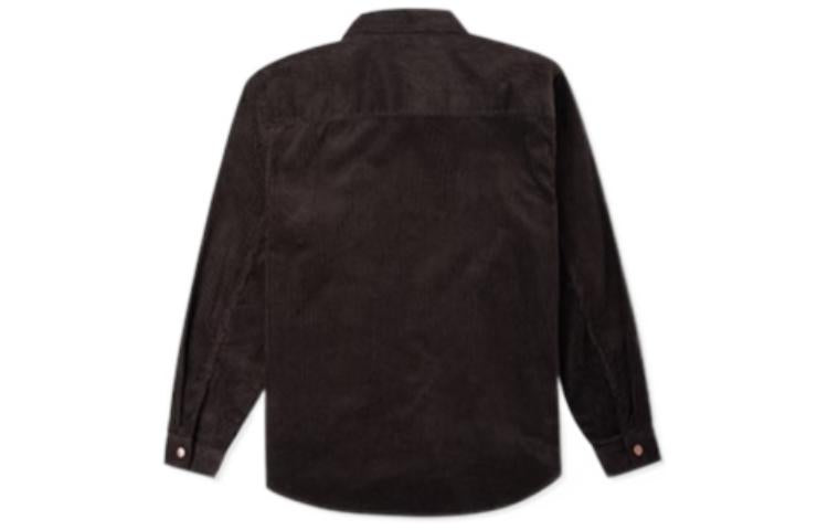 Converse Corduroy Button Shirt 'Dark Brown' 10024006-A03