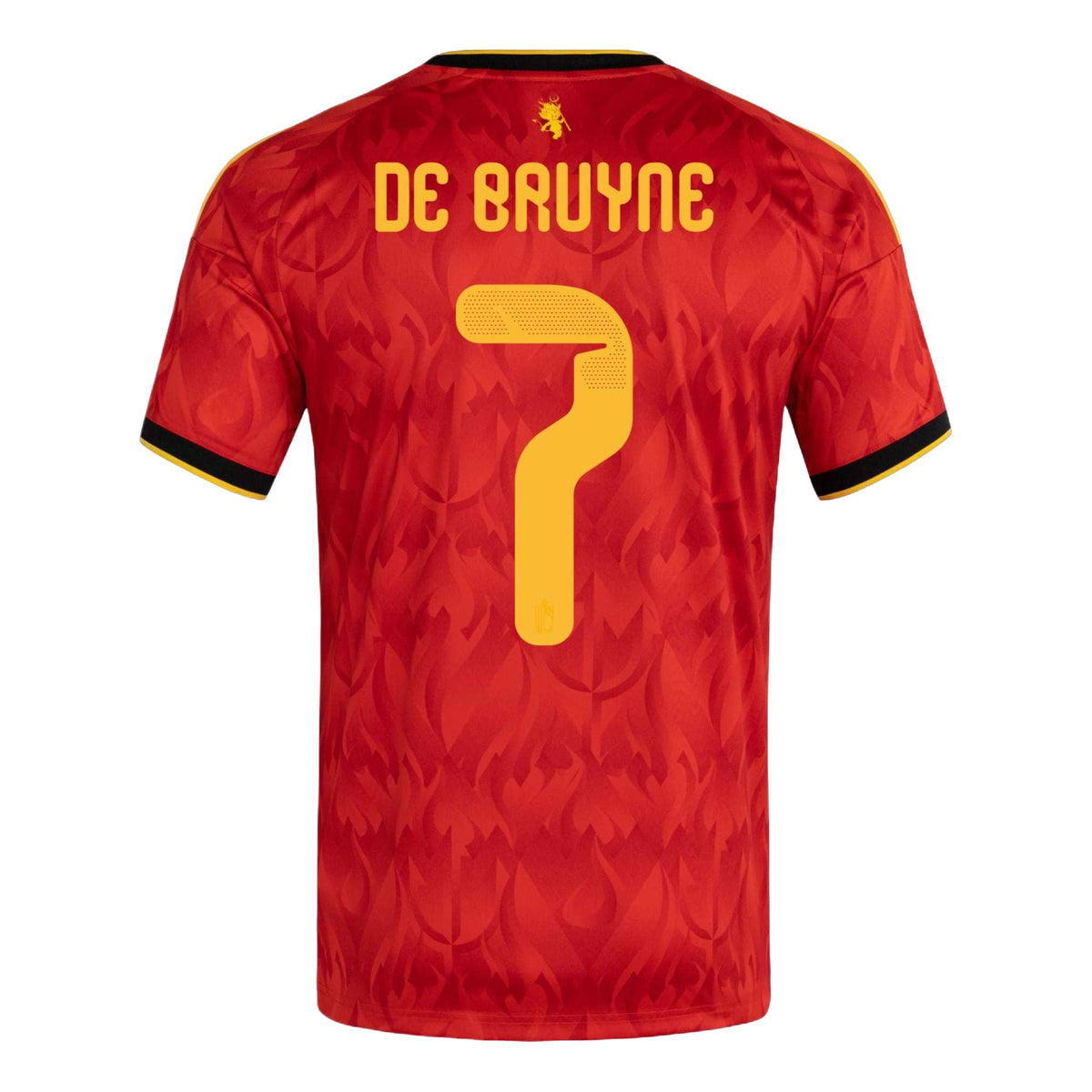 adidas Kevin De Bruyne Belgium 26 Home Jersey Asia Sizing 'Red Bold Gold' KW7643
