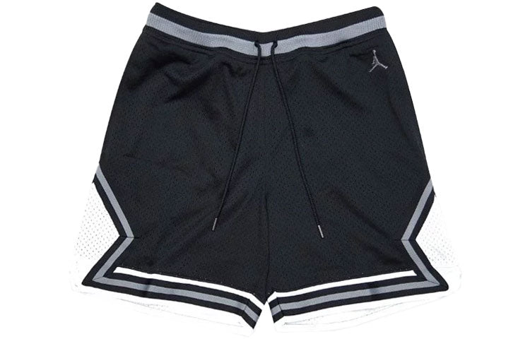 بنطال رياضي قصير لكرة السلة من Air Jordan Essential Statement Splicing Stripe للرجال باللون الأسود DC3195-010