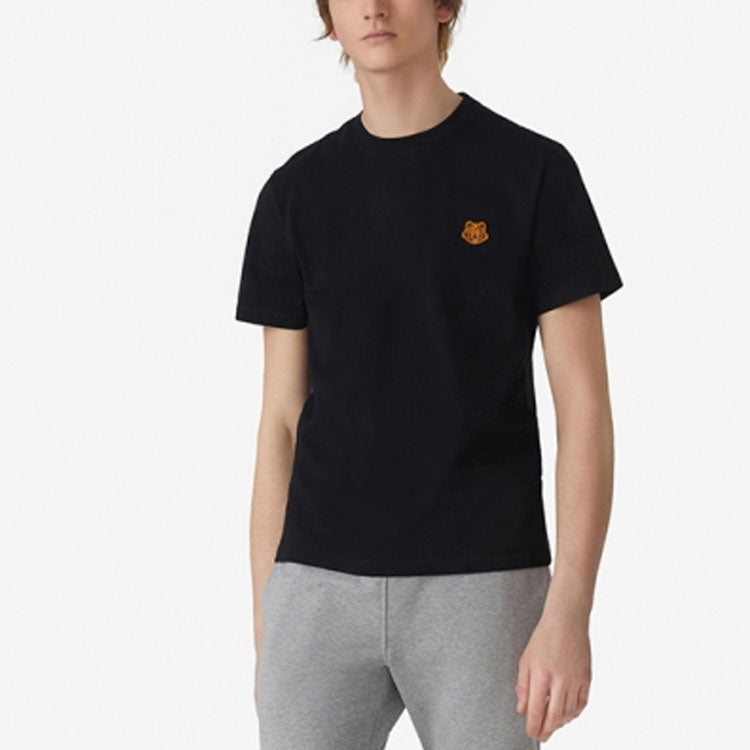 KENZO Small Tiger Head Pattern T-Shirt 'Black' FA65TS0034SJ-99