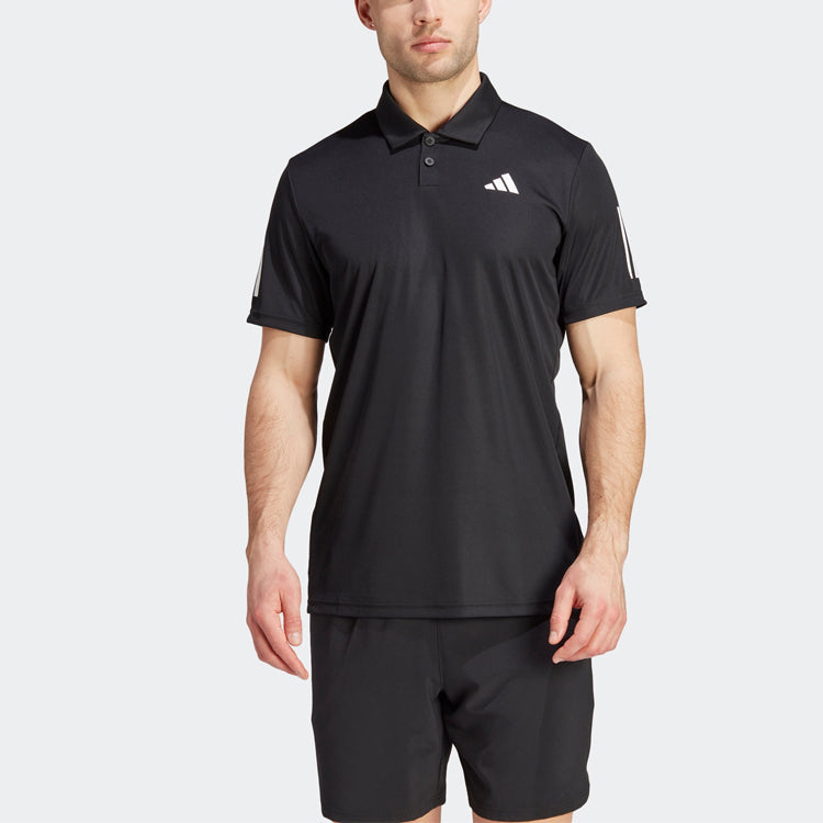 adidas Club 3-Stripes Polo Shirt 'Black' IS2294