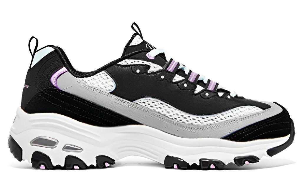 (WMNS) Skechers D'LITES 1.0 'Black' 896209-BKPR