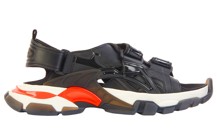 Balenciaga Track Sandals 'Clearsole Black Red' 655954W2CC31096