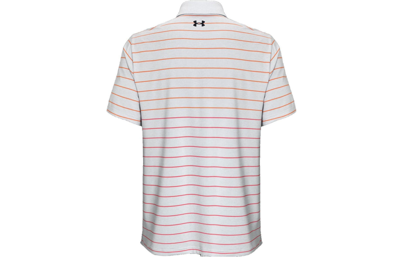 Under Armour Playoff 3.0 Stripe Polo Shirt 'Grey Orange' 1378676-014