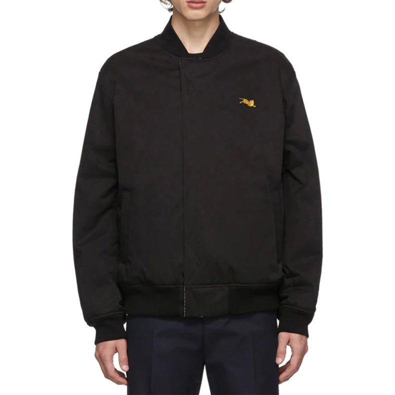Men's KENZO Tiger Embroidered Solid Color Jacket Black F965BL1751MA-99