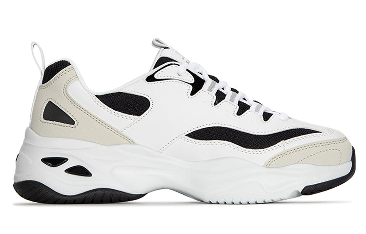(WMNS) Skechers D'lites 4.0 'White Black' 896122-WBK