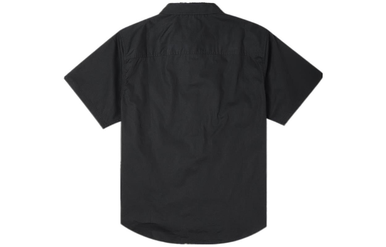 Converse Solid Woven Carpenter Button Down 'Black' 10023410-A01