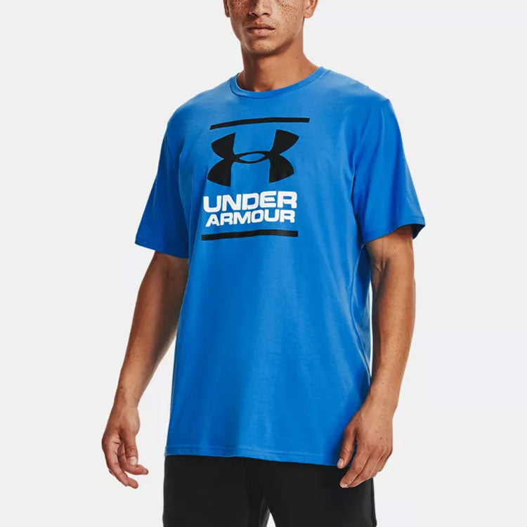 Men's Under Armour Gl Foundation Casual Round Neck Sports Breathable Short Sleeve Blue 1326849-787