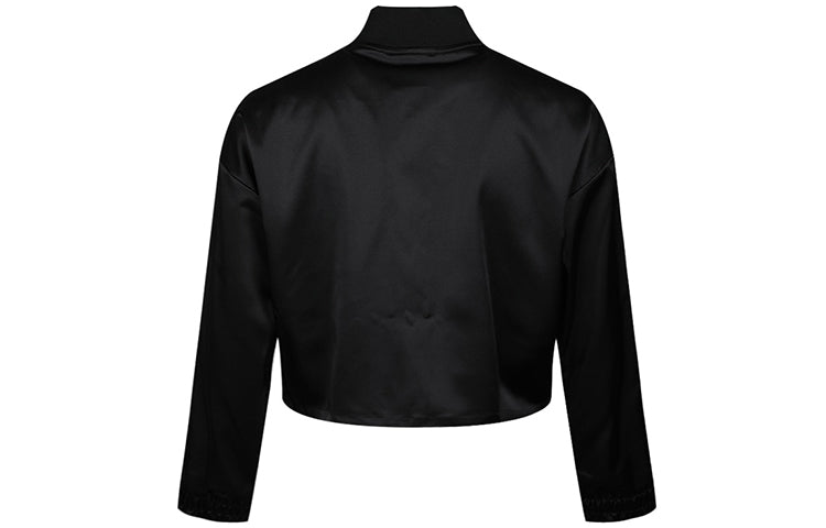 (WMNS) Nike Air Trk JKT Jacket Satin Jacket Black BV4780-010