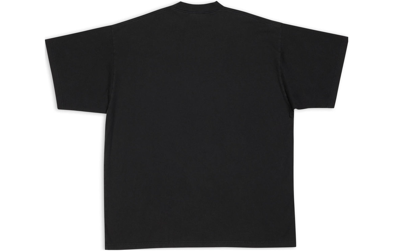 Balenciaga x adidas Trefoil T-shirt 'Black White' 723976TNVN81070