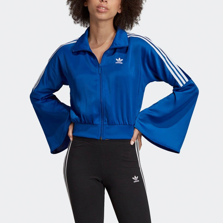 (WMNS) adidas Satin Track Jacket 'Royal Blue' ED4772