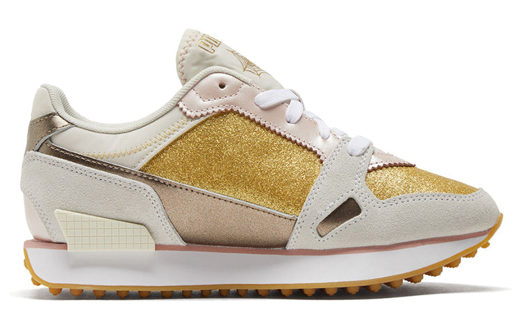 (WMNS) PUMA Charlotte Olympia x Mile Rider 'Gold Glitter' 374340-01