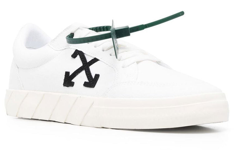 Off-White Vulcanized Low Canvas 'White Black Orange' OMIA085C99FAB0020110