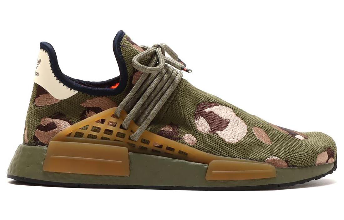 adidas x Pharrell NMD Hu 'Animal Print Olive' HQ9148