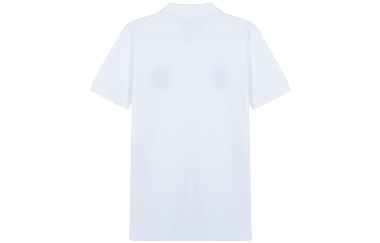 Alexander McQueen SS21 Embroidery Skull Cotton Polo Male White 650418-QQX33-9000