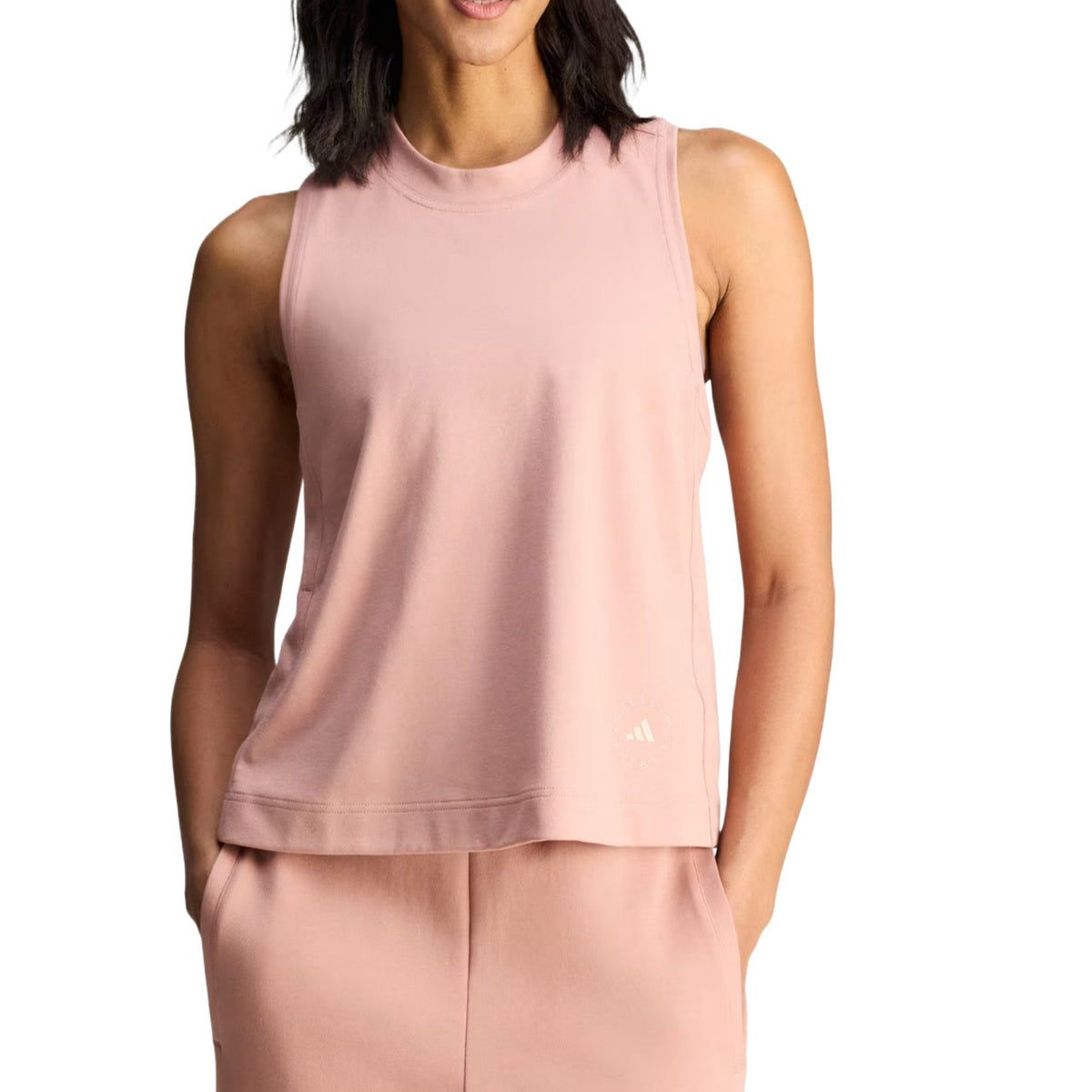 (WMNS) adidas x Stella McCartney Tank Top Asia Sizing 'Brown Mauve' JZ0700
