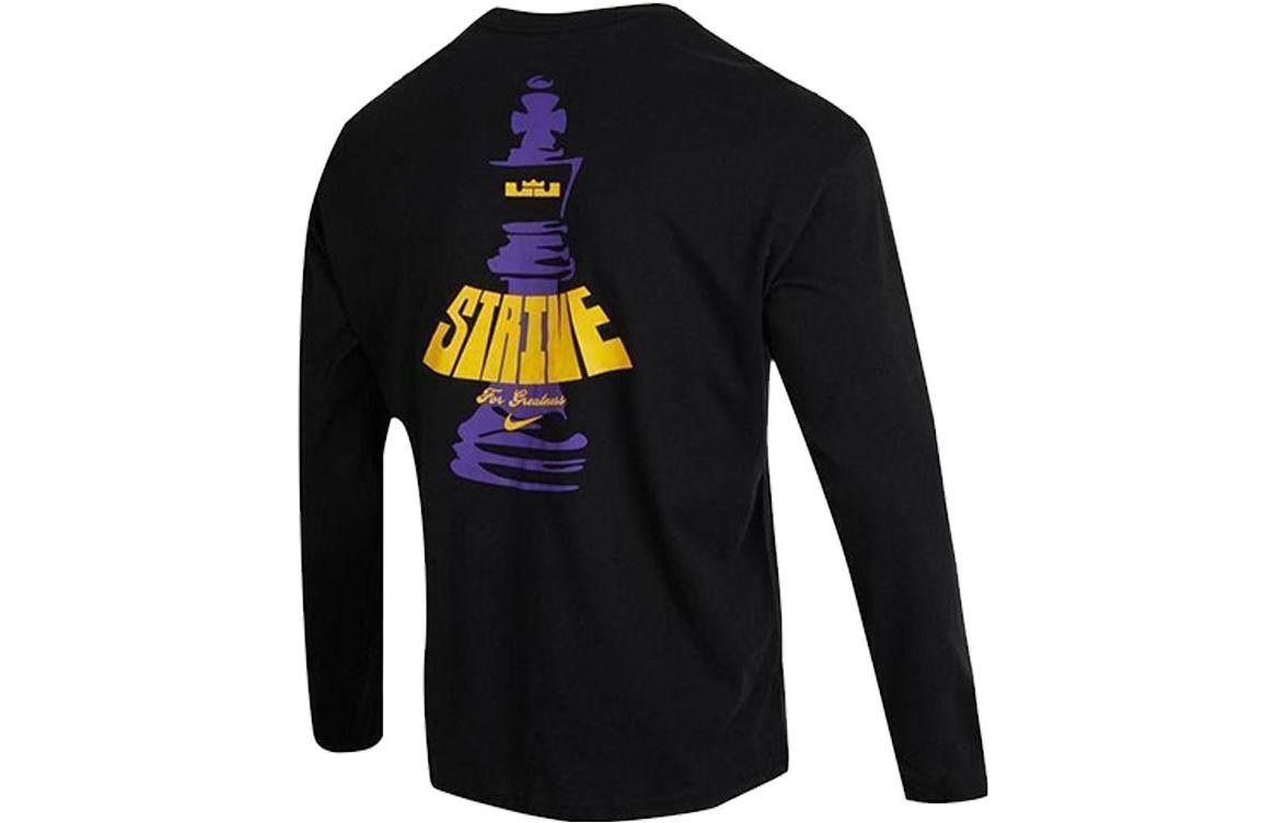 Nike LeBron Long Sleeve Max 90 Basketball T-Shirt 'Black' DV9723-010-X