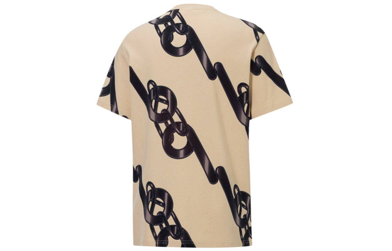 Men's PUMA x PRONOUNCE Unisex Graphic Tee Crossover Chain Printing Athleisure Casual Sports Short Sleeve Khaki 532151-20
