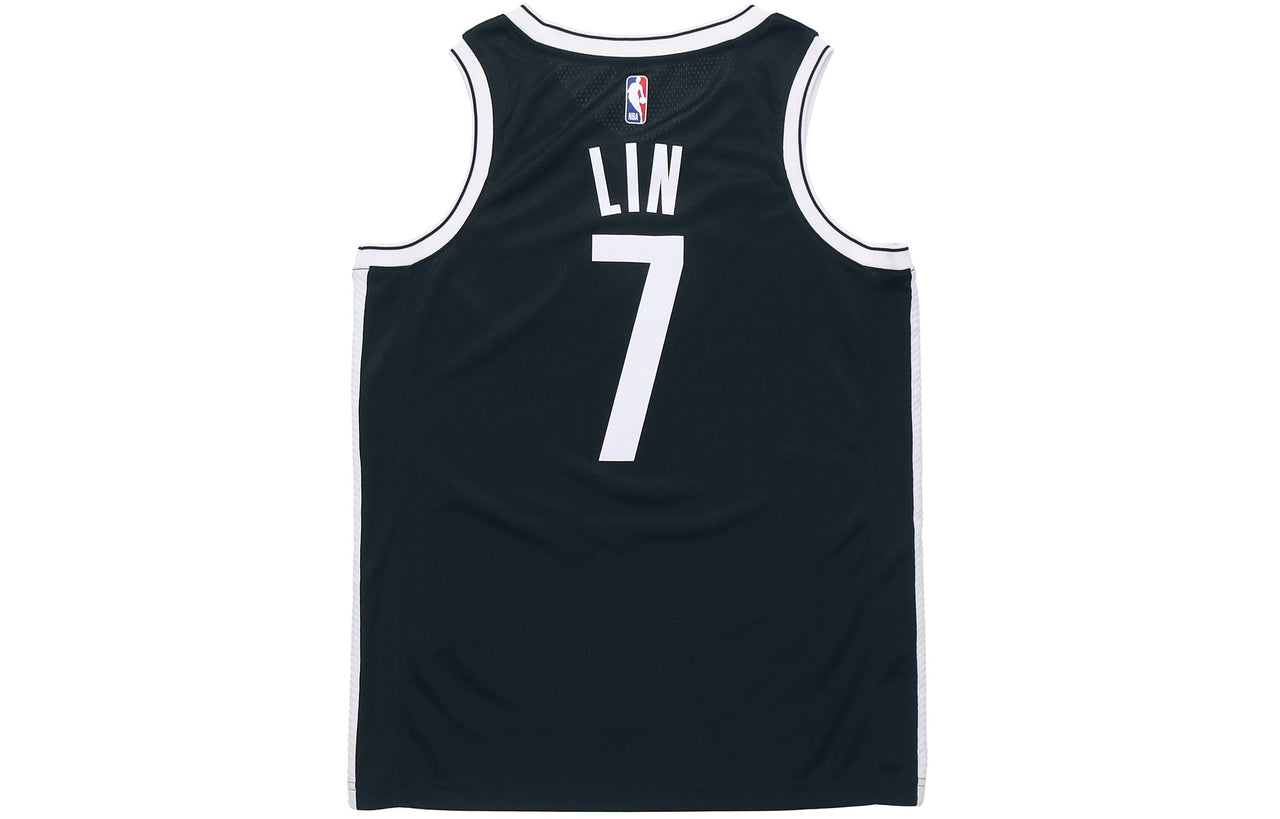 Nike Jeremy Lin Icon Edition Swingman Jersey 'No. 7' Black 864459-013