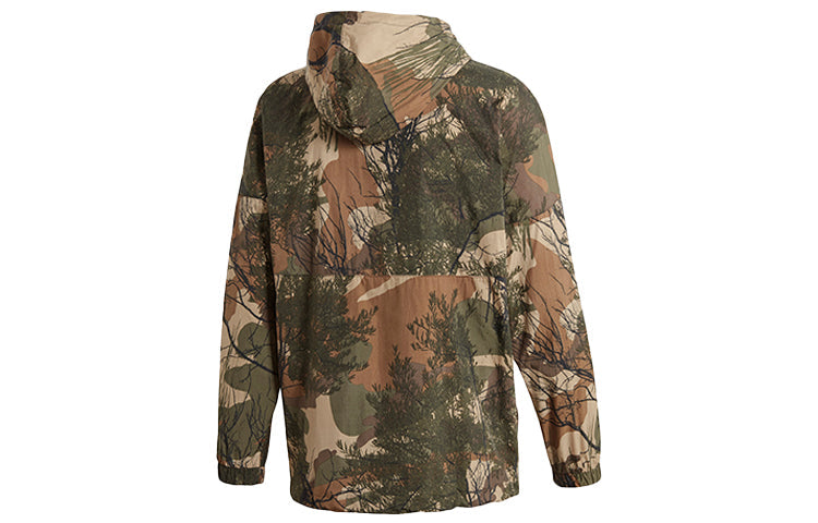 adidas originals Half Zipper Pullover Hooded Jacket Camouflage GE1308