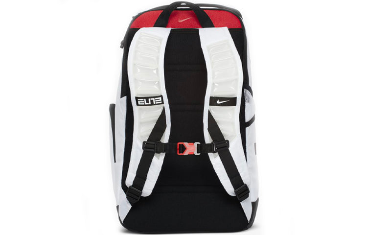 Nike Elite Pro Large Capacity Basketball schoolbag backpack White Black BA6164-100