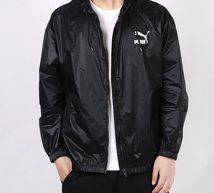 PUMA Woven Windproof Hooded Jacket Black 599904-01