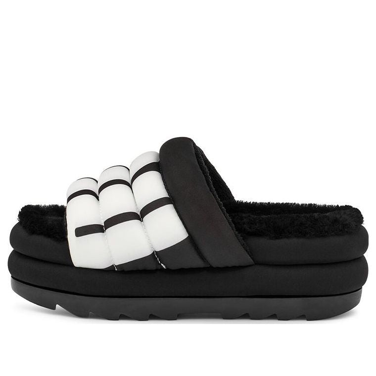 (WMNS) UGG Maxi Slide Logo 'Black' 1127067-BLK