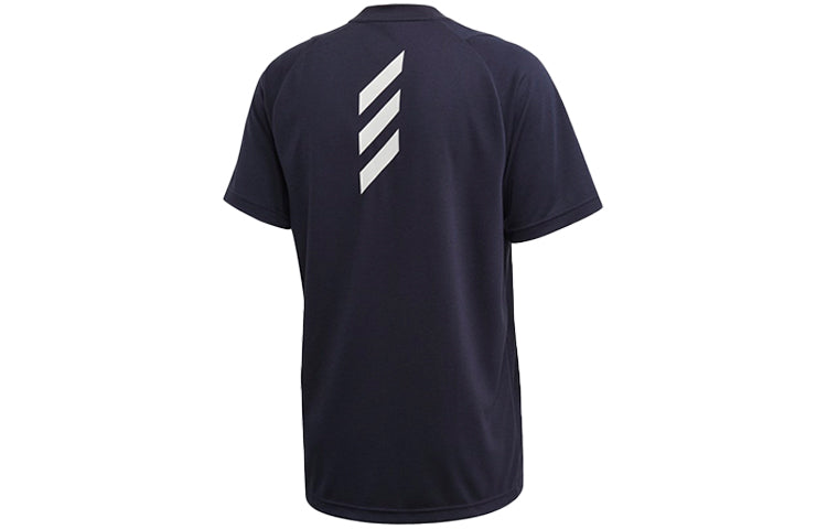 adidas Training Sports Round Neck Short Sleeve 'Blue' FL3624