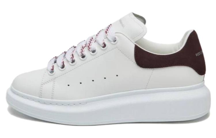 (WMNS) Alexander McQueen Oversized Sneaker 'White Dark Burgundy' 718139WIE988719